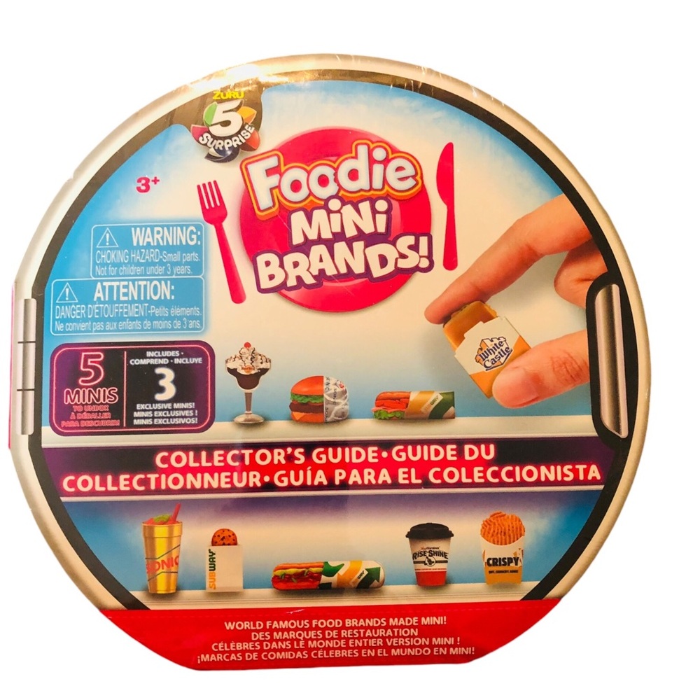 Zuru 5 Surprise Foodie Mini Brands Collectors Case World Famous Food Brands